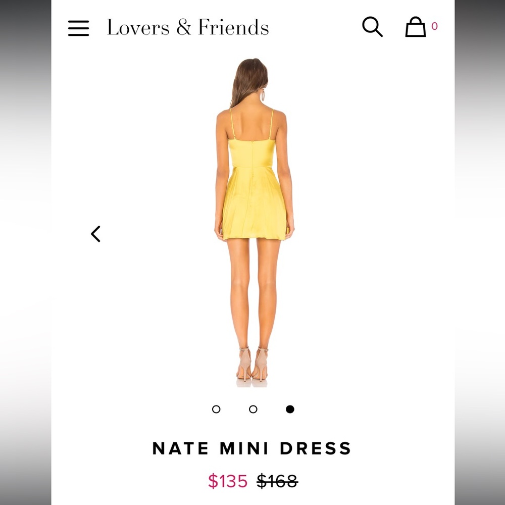 Lovers and Friends Nate yellow mini dress - Picture 7 of 7